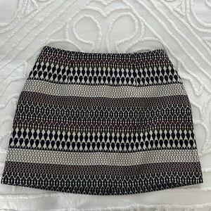 New with tags Ted Baker metallic jacquard mini skirt.